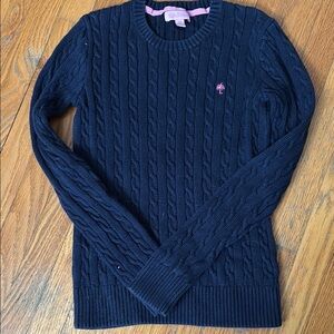 Navy Cable Knit Sweater